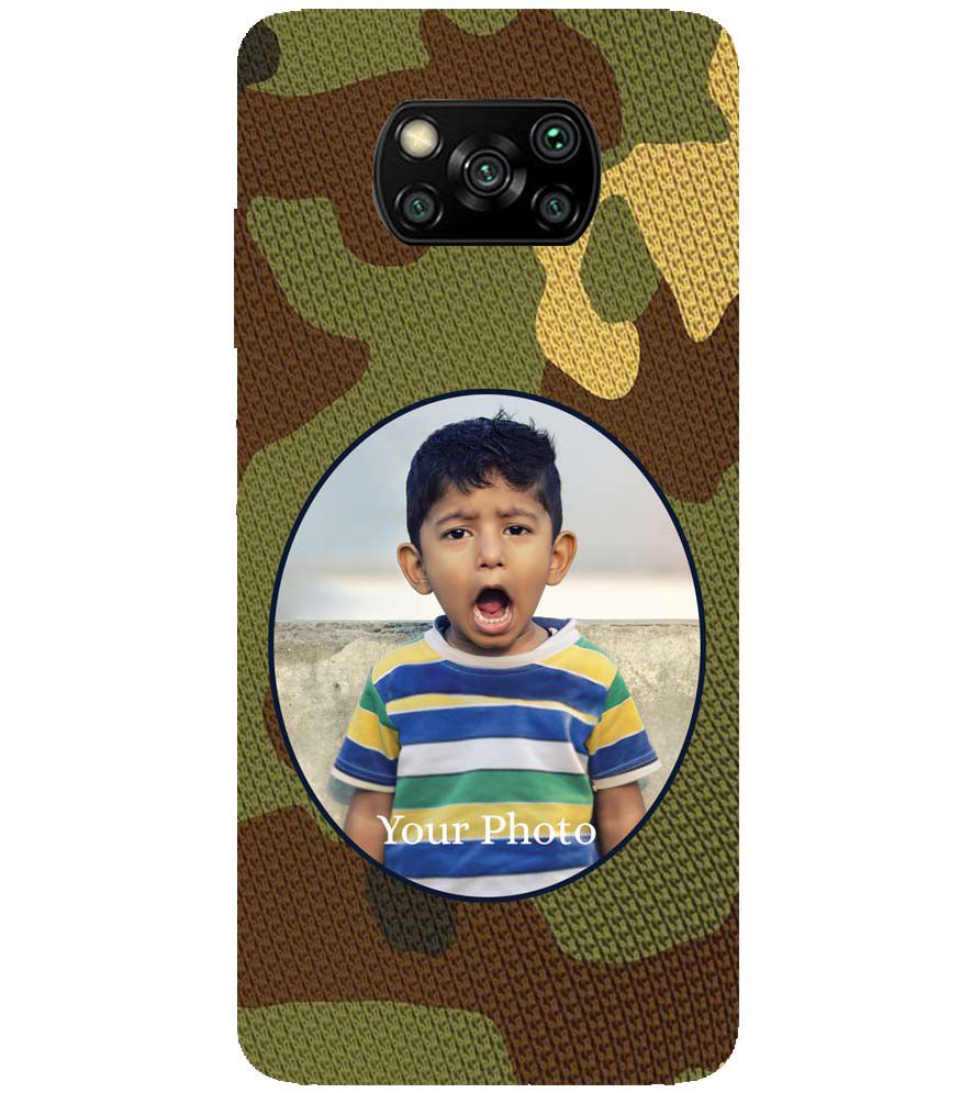 A0506-Camouflage Photo Back Cover for Xiaomi Poco X3