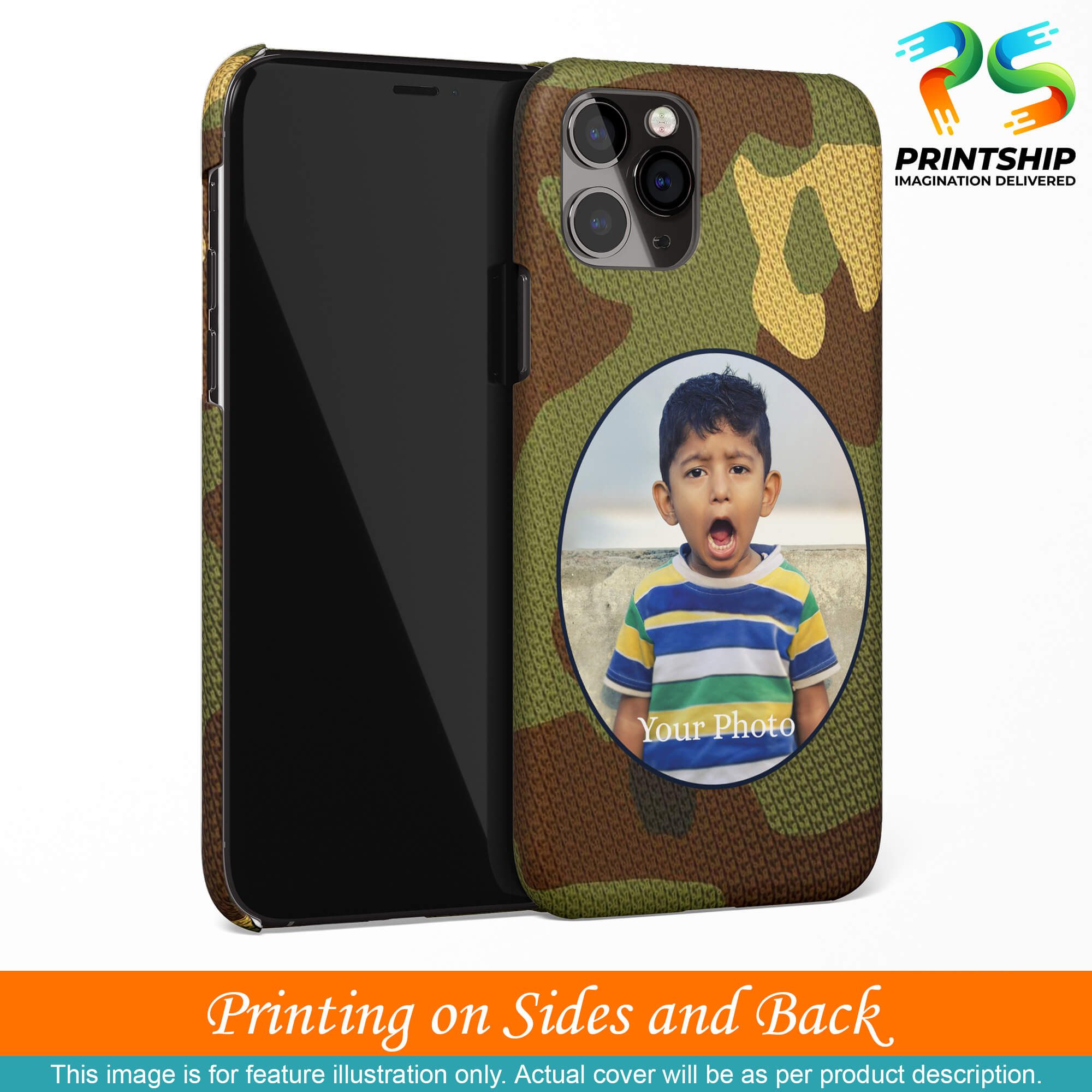 A0506-Camouflage Photo Back Cover for Realme C30-Image3