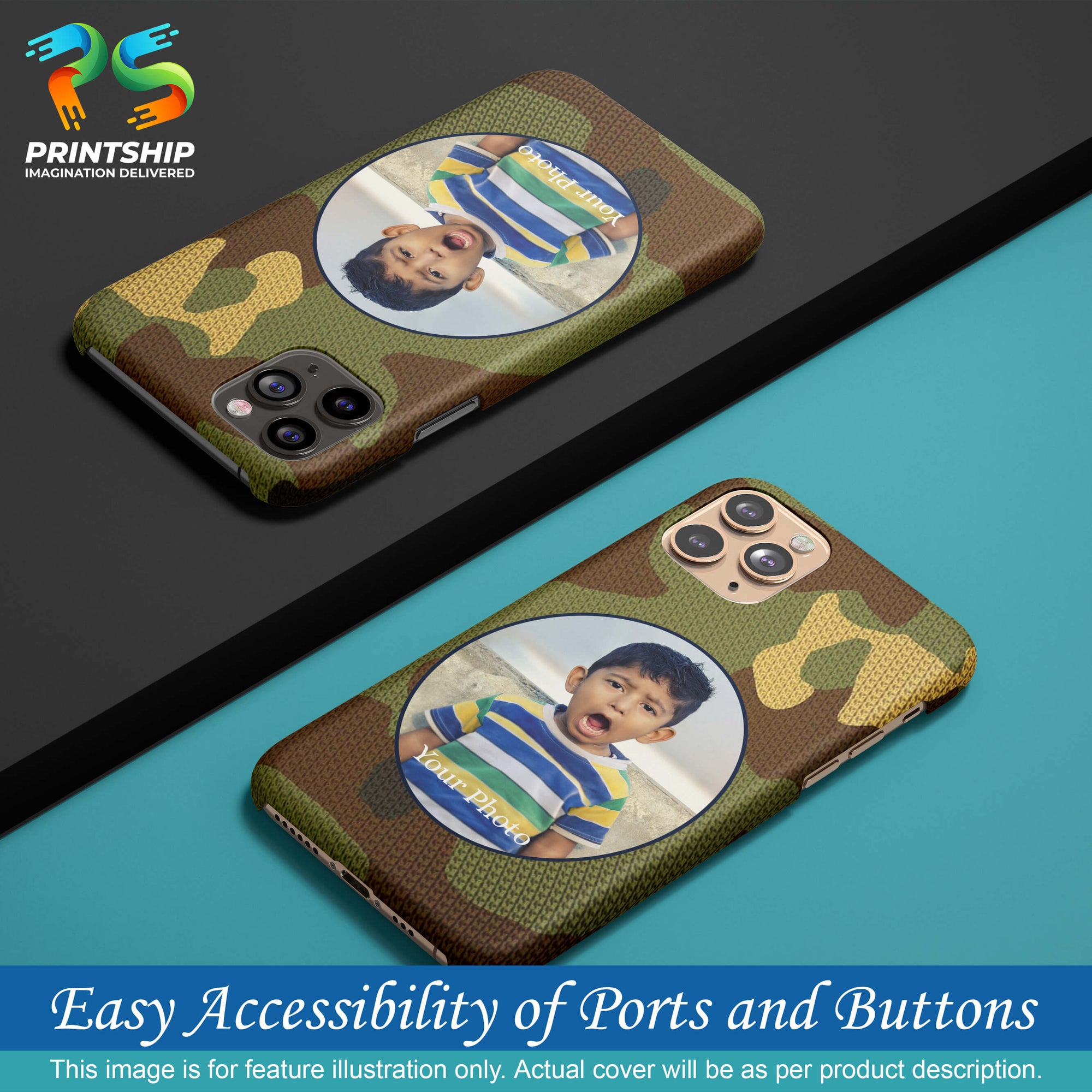 A0506-Camouflage Photo Back Cover for Oppo F19-Image5