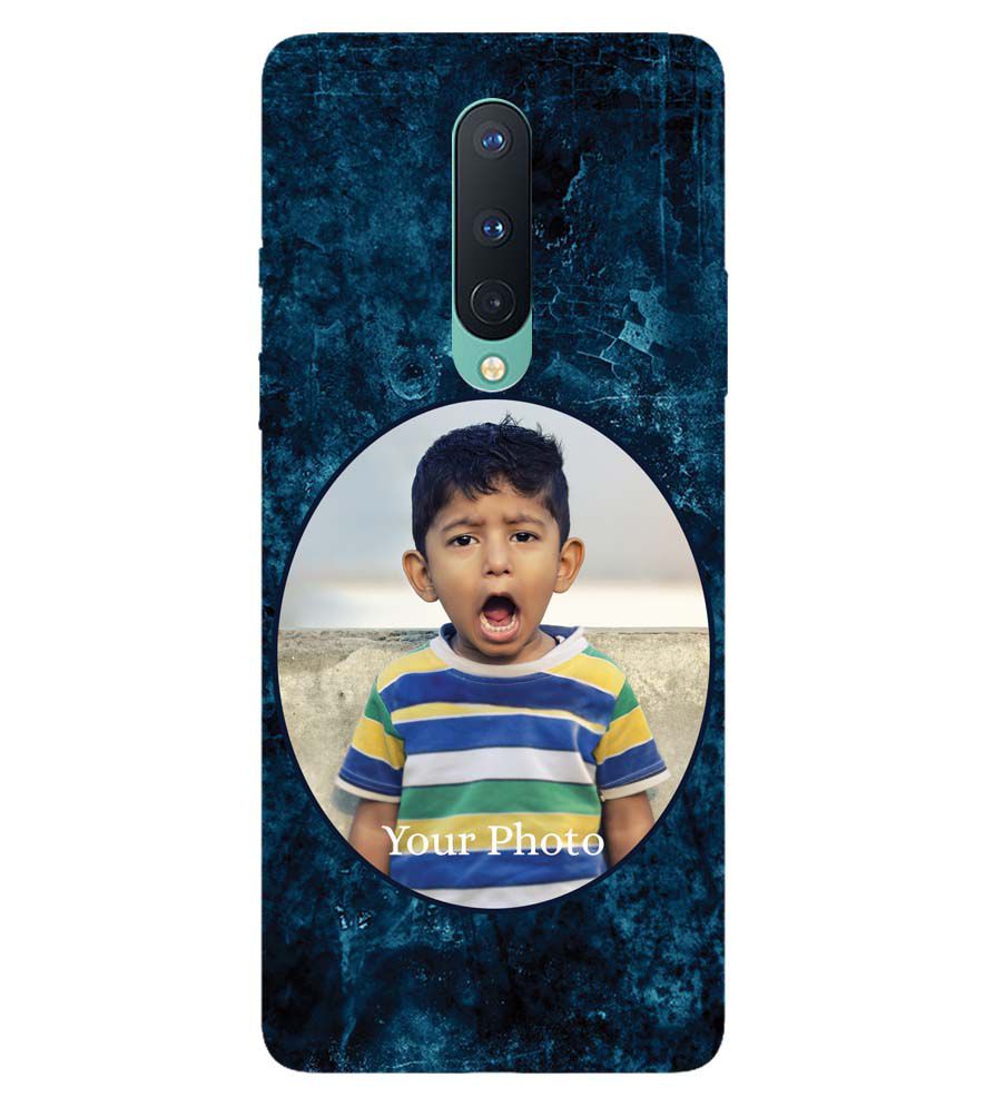 A0508-Photo on Blue Back Cover for OnePlus 8