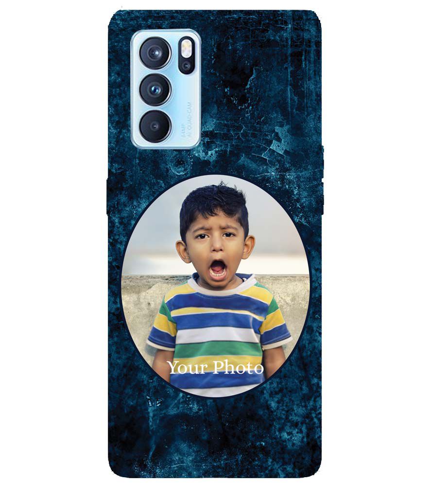 A0508-Photo on Blue Back Cover for Oppo Reno6 5G