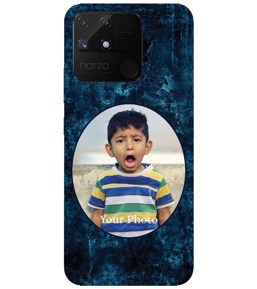 A0508-Photo on Blue Back Cover for Realme Narzo 50A