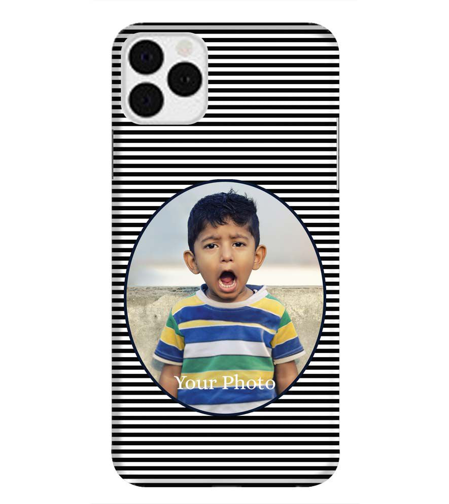 A0509-Stripes and Photo Back Cover for Apple iPhone 11 Pro