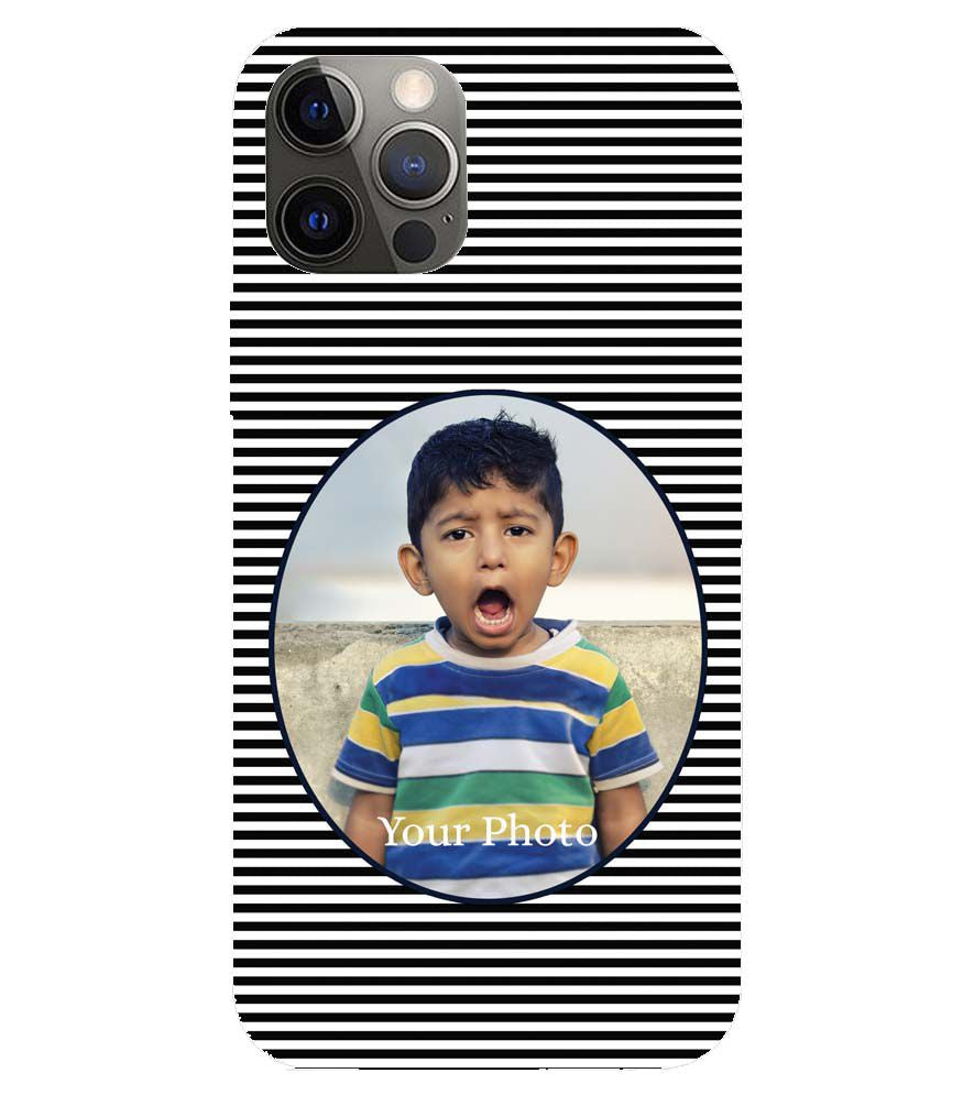 A0509-Stripes and Photo Back Cover for Apple iPhone 12 Pro