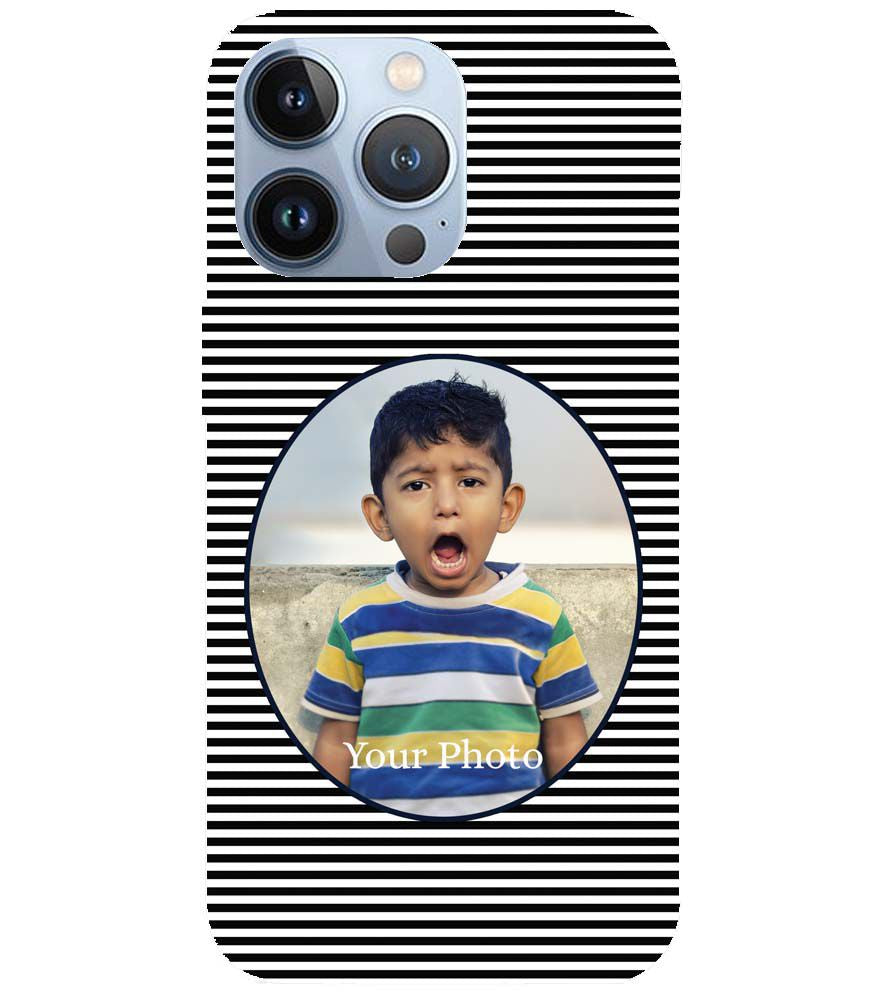 A0509-Stripes and Photo Back Cover for Apple iPhone 13 Pro