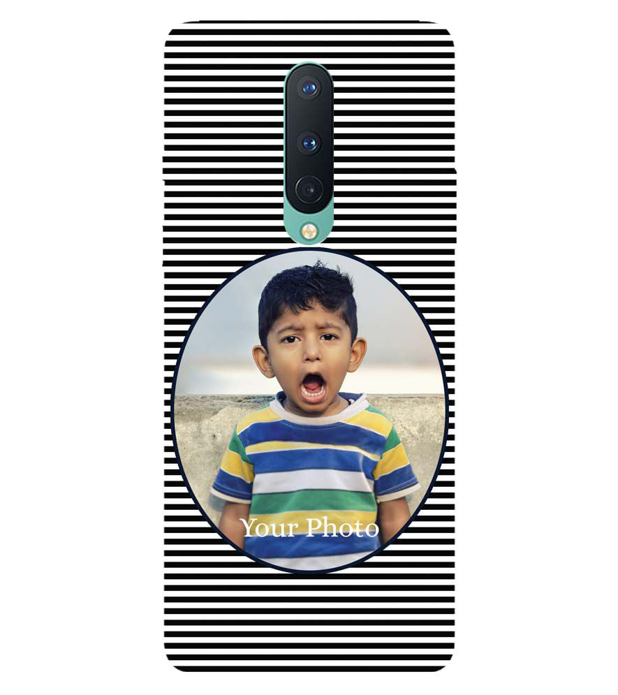 A0509-Stripes and Photo Back Cover for OnePlus 8