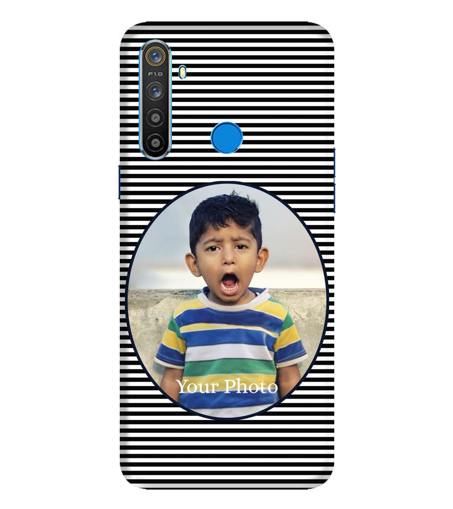 A0509-Stripes and Photo Back Cover for Realme 5s