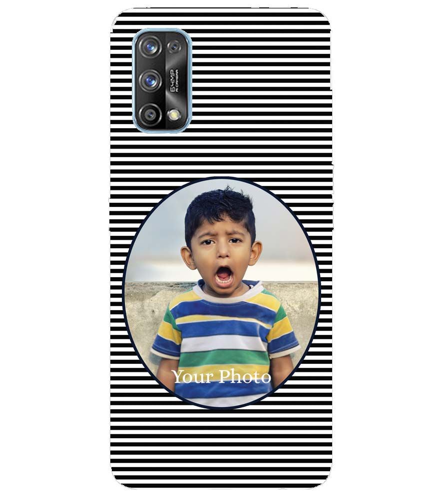 A0509-Stripes and Photo Back Cover for Realme 7 Pro