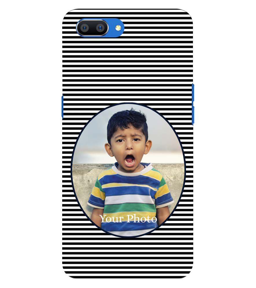 A0509-Stripes and Photo Back Cover for Oppo Realme C1