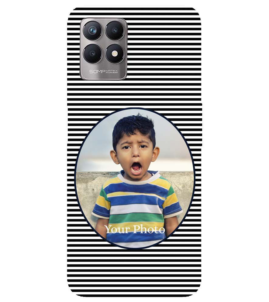 A0509-Stripes and Photo Back Cover for Realme Narzo 50