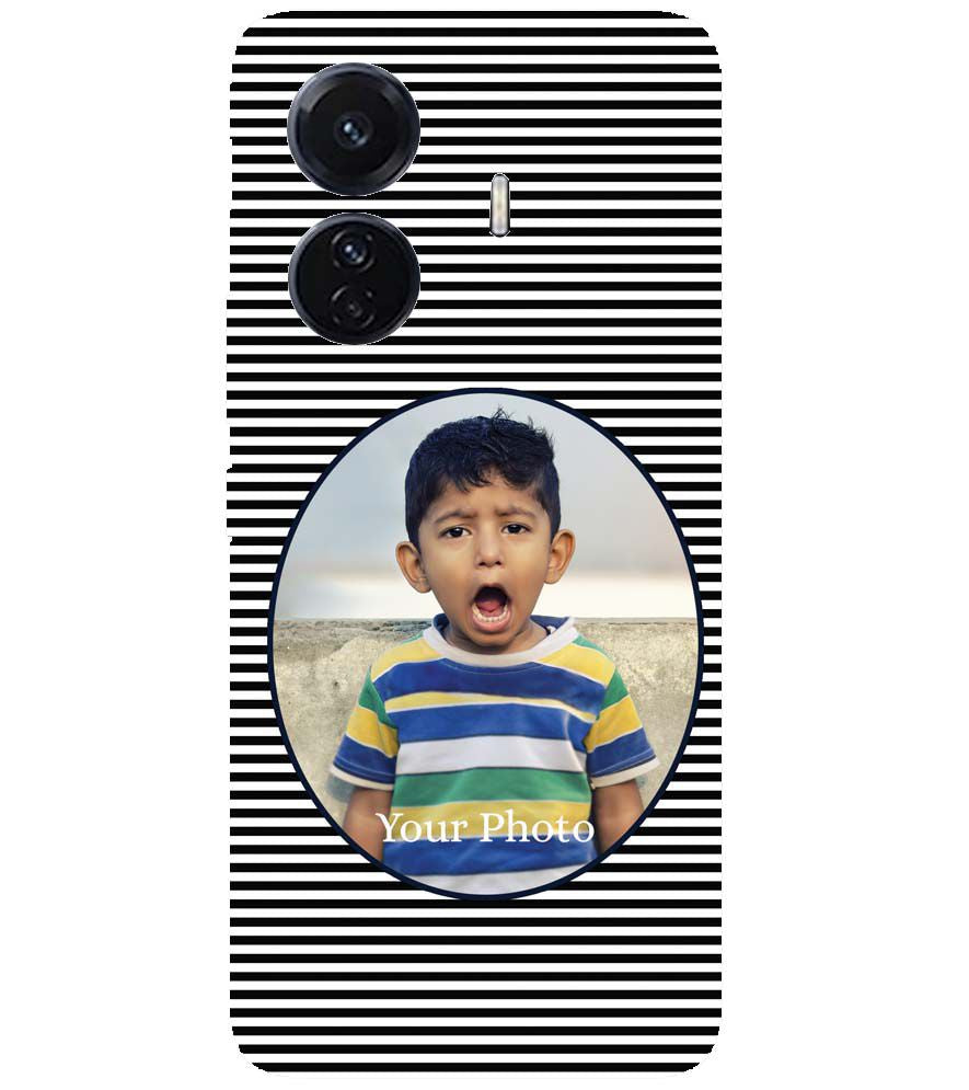 A0509-Stripes and Photo Back Cover for vivo T1 Pro