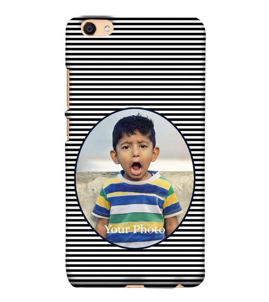 A0509-Stripes and Photo Back Cover for Vivo Y55L