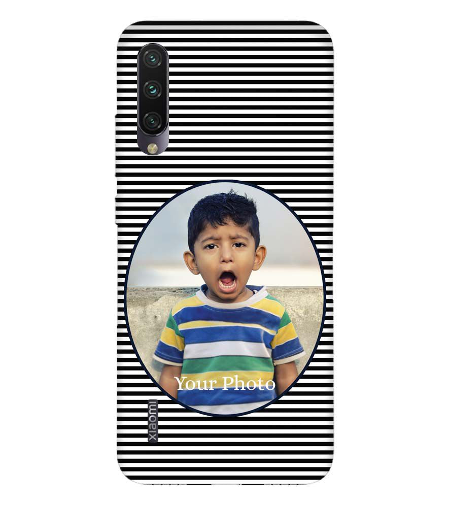 A0509-Stripes and Photo Back Cover for Xiaomi Mi A3