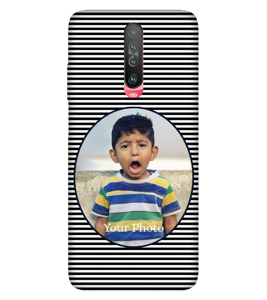 A0509-Stripes and Photo Back Cover for Xiaomi Poco X2