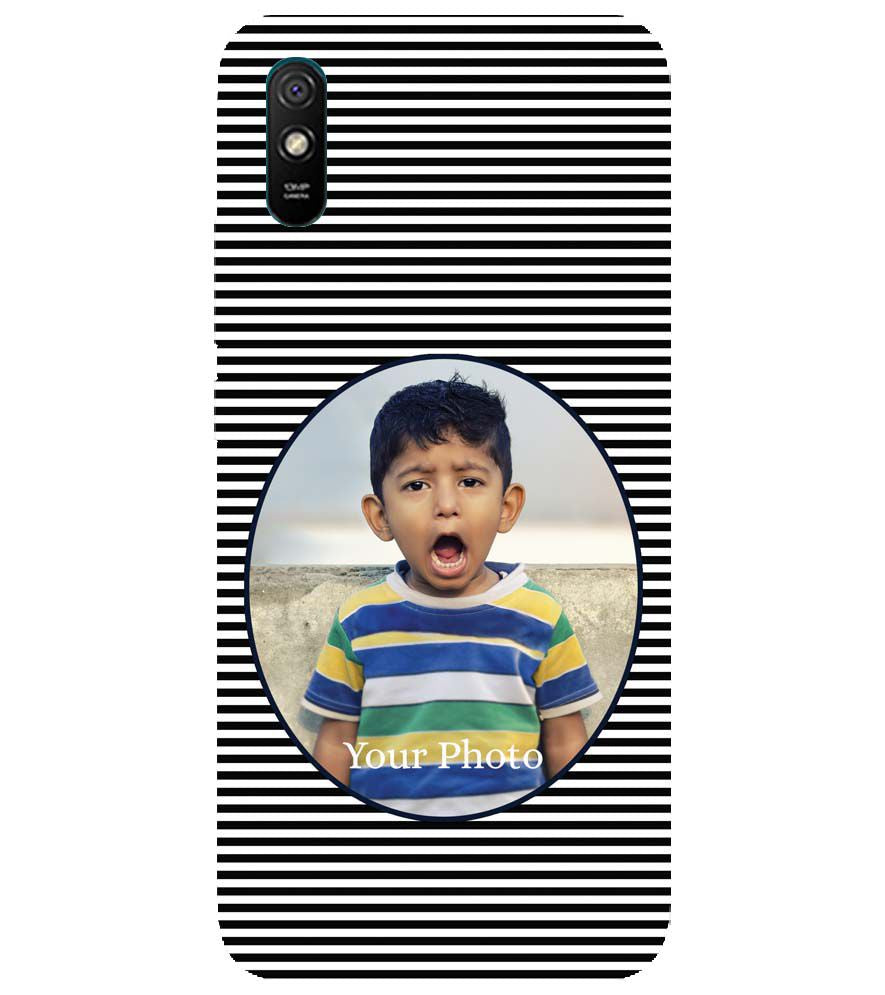 A0509-Stripes and Photo Back Cover for Xiaomi Redmi 9i