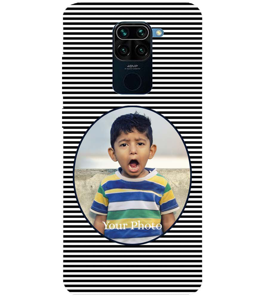 A0509-Stripes and Photo Back Cover for Xiaomi Redmi Note 9