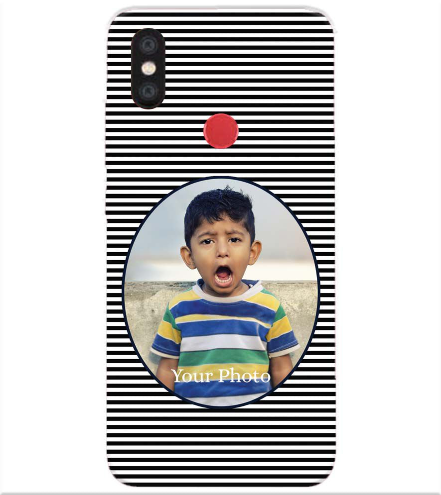 A0509-Stripes and Photo Back Cover for Xiaomi Redmi Y2