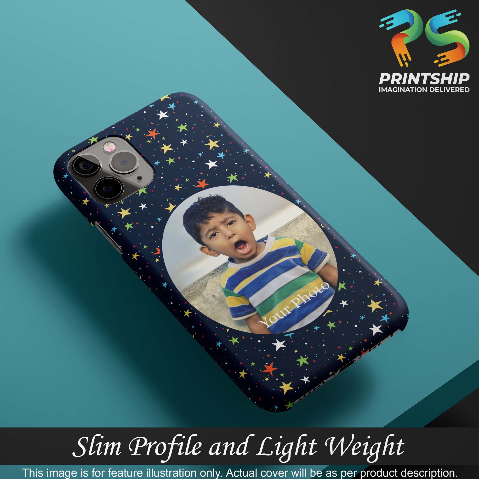 A0510-Stars and Photo Back Cover for Realme Narzo 50A-Image4