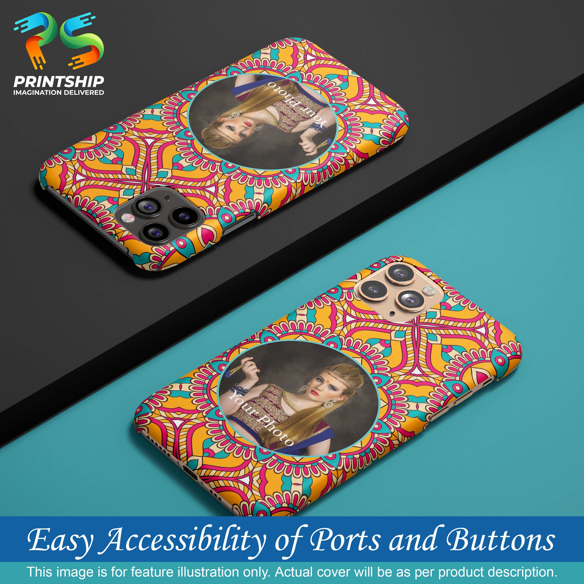 A0511-Cool Patterns Photo Back Cover for Oppo A72-Image5