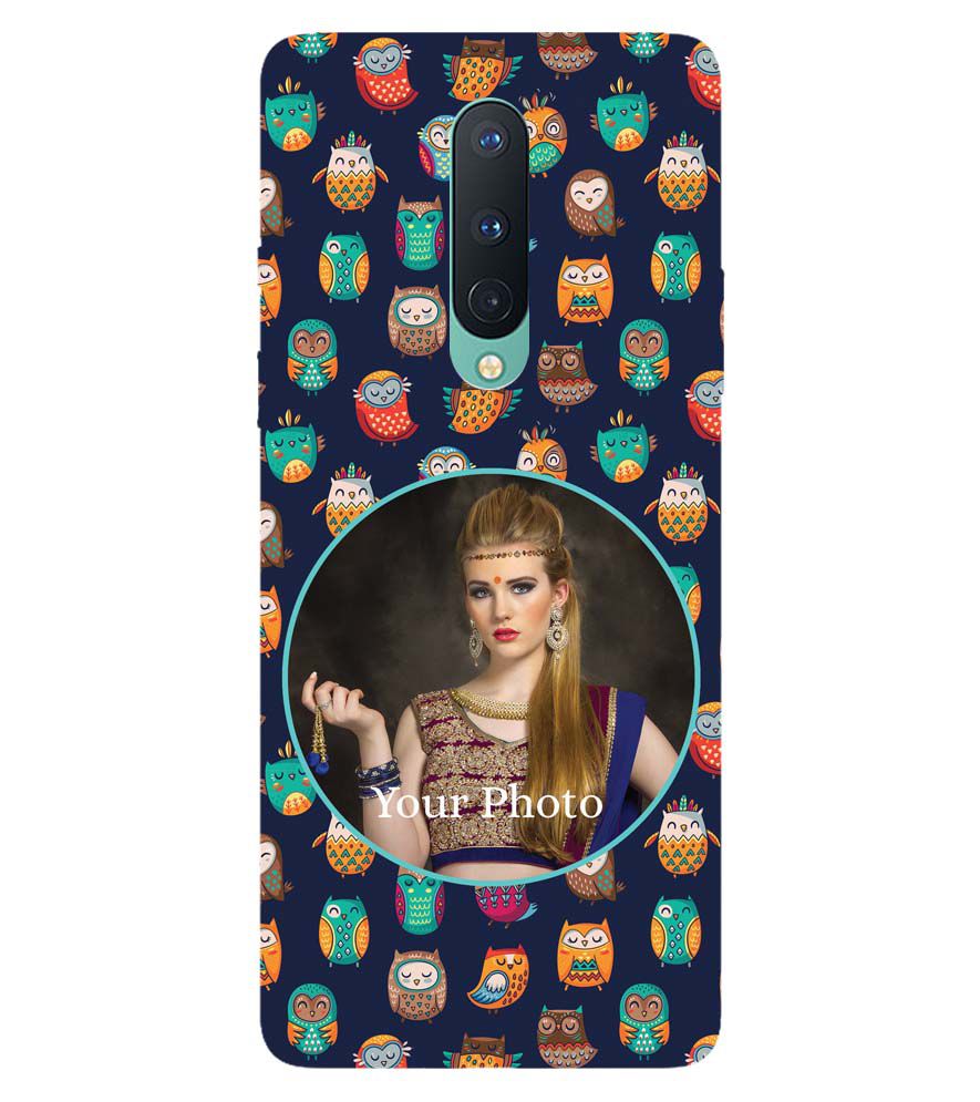 A0512-Owly Pattern Photo Back Cover for OnePlus 8