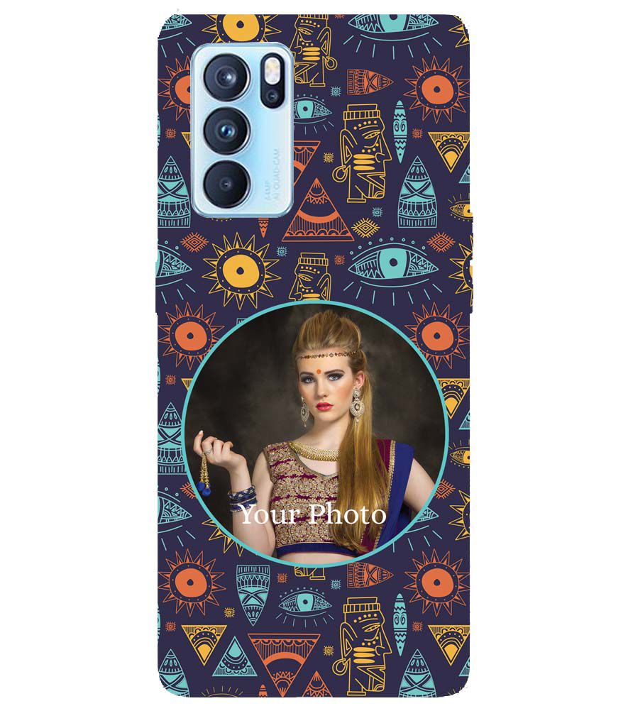 A0513-Traditional Pattern Photo Back Cover for Oppo Reno6 5G