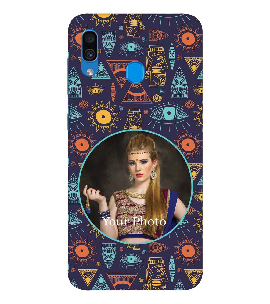 A0513-Traditional Pattern Photo Back Cover for Samsung Galaxy A20