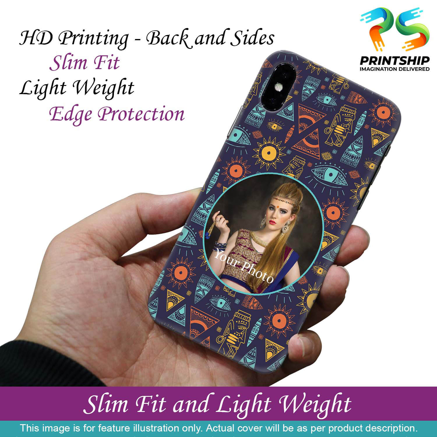 A0513-Traditional Pattern Photo Back Cover for Realme Narzo 10A