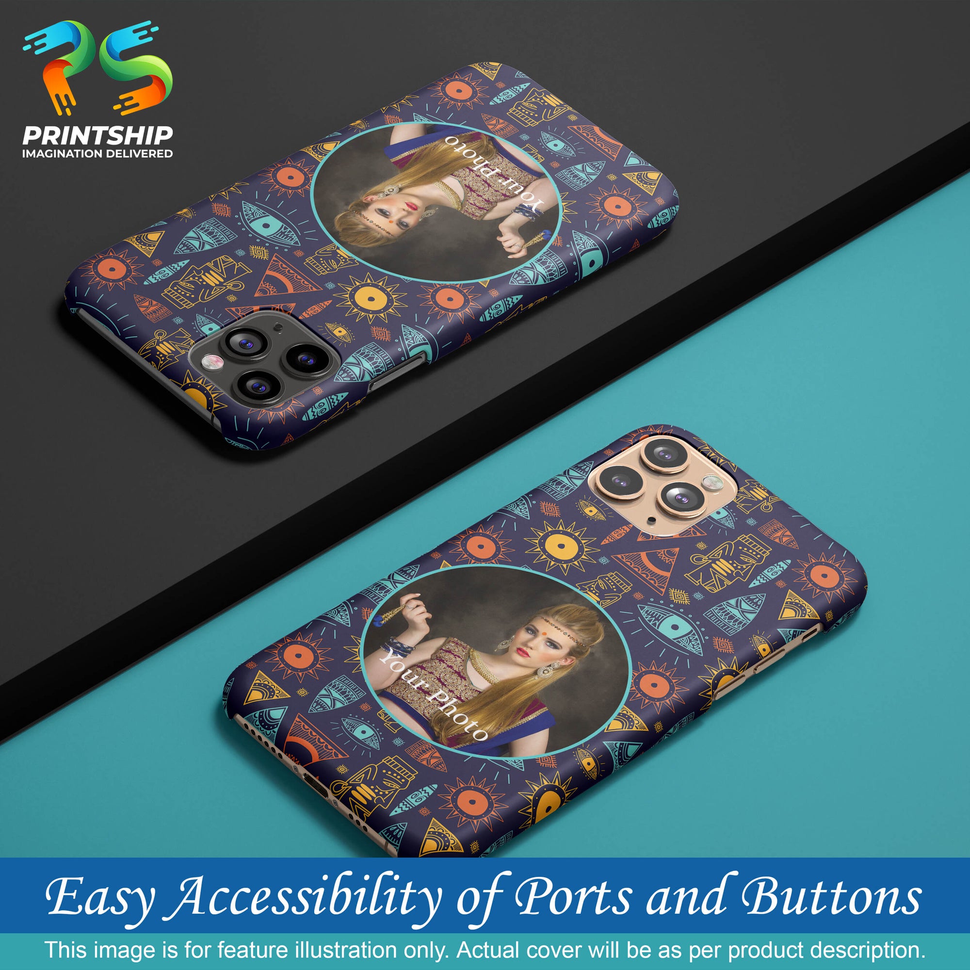 A0513-Traditional Pattern Photo Back Cover for Realme GT Master-Image5