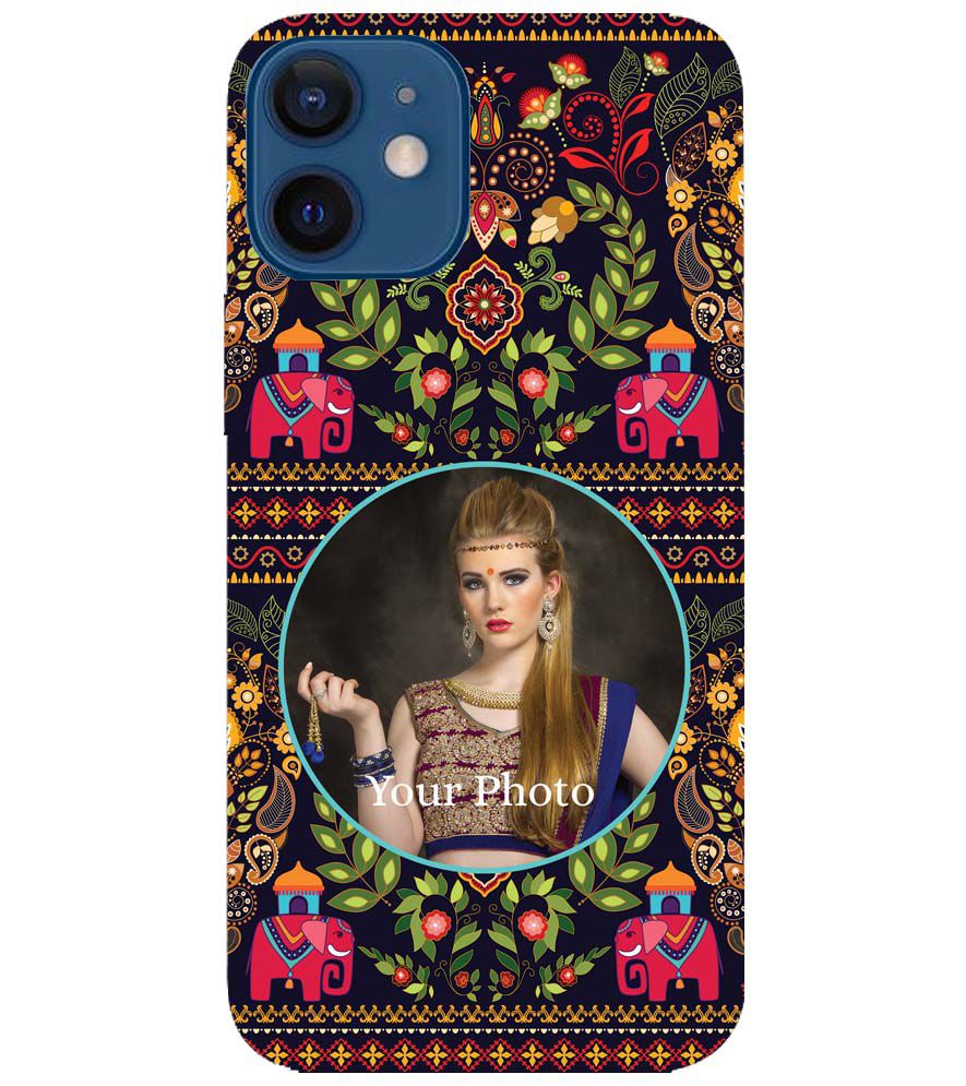 A0514-Mughal Pattern Photo Back Cover for Apple iPhone 12 Mini