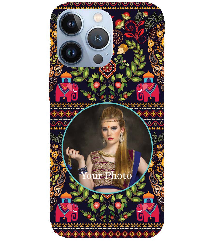 A0514-Mughal Pattern Photo Back Cover for Apple iPhone 13 Pro