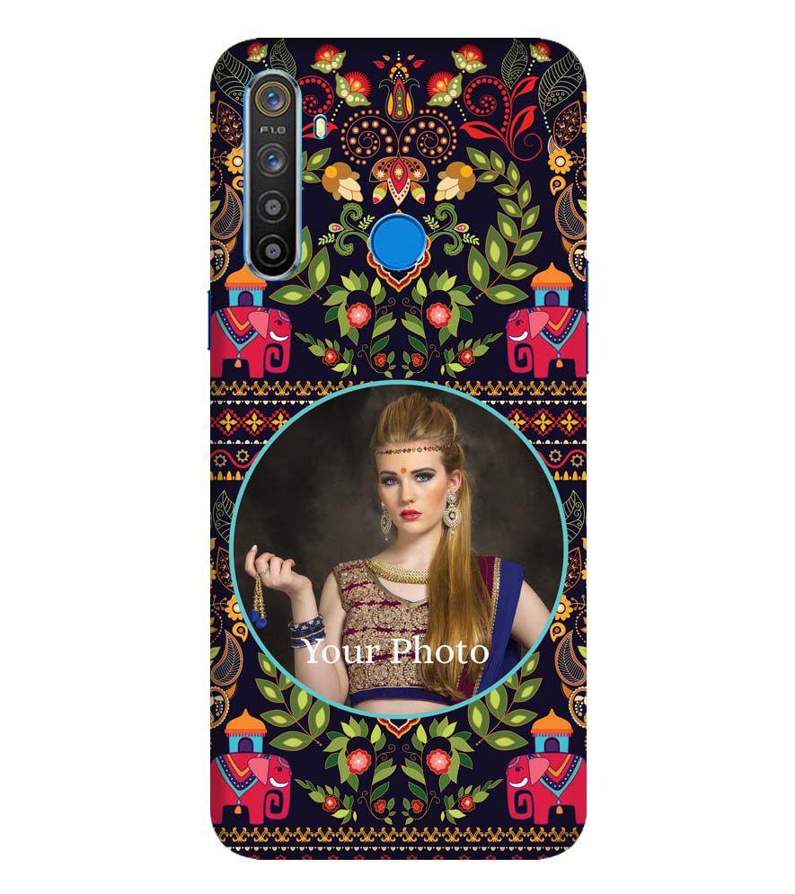 A0514-Mughal Pattern Photo Back Cover for Realme 5s