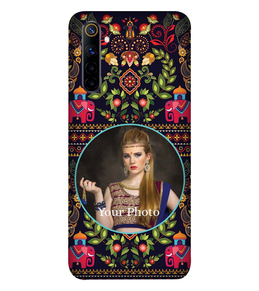 A0514-Mughal Pattern Photo Back Cover for Realme 6i