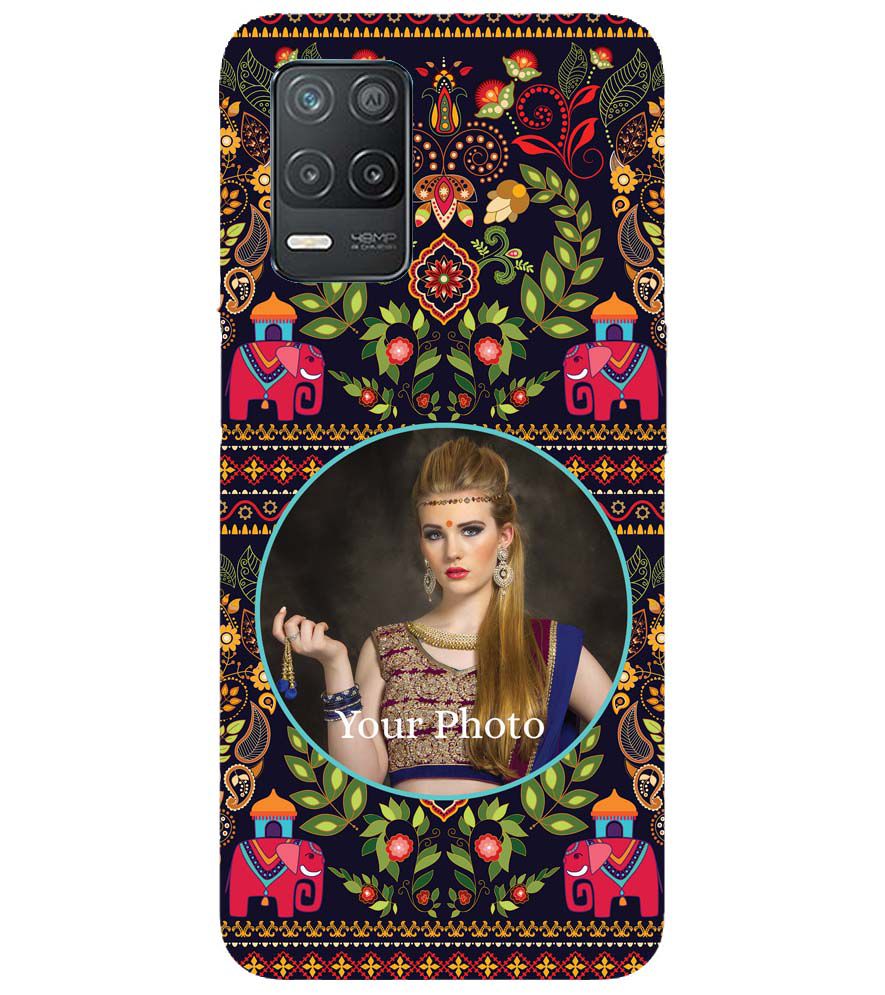 A0514-Mughal Pattern Photo Back Cover for Realme V13 5G