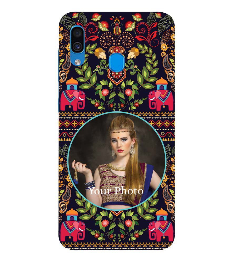 A0514-Mughal Pattern Photo Back Cover for Samsung Galaxy A20