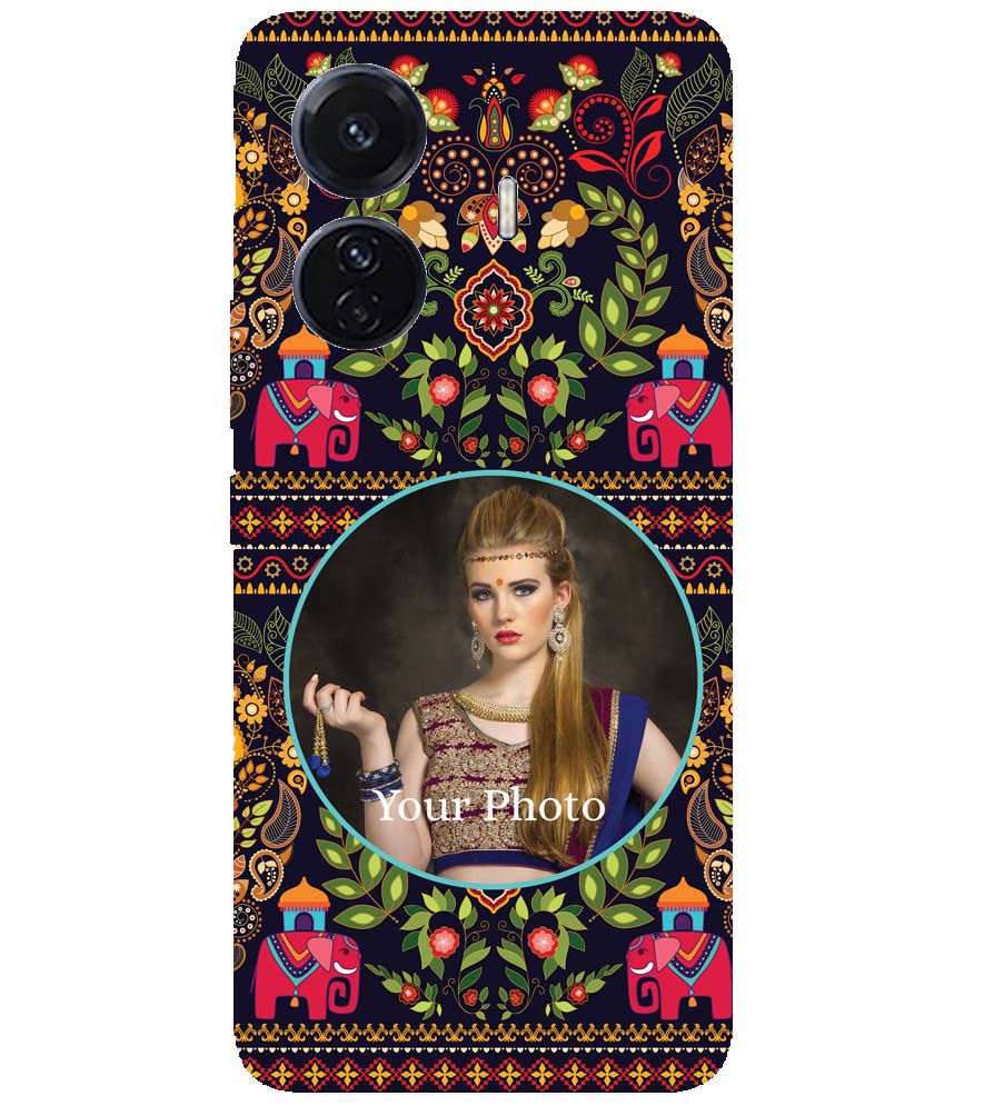 A0514-Mughal Pattern Photo Back Cover for vivo T1 Pro