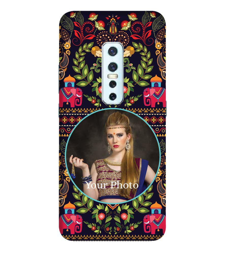 A0514-Mughal Pattern Photo Back Cover for Vivo V17 Pro