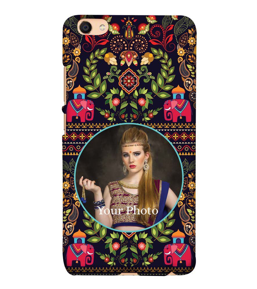 A0514-Mughal Pattern Photo Back Cover for Vivo Y55L