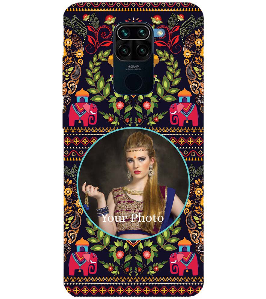 A0514-Mughal Pattern Photo Back Cover for Xiaomi Redmi Note 9