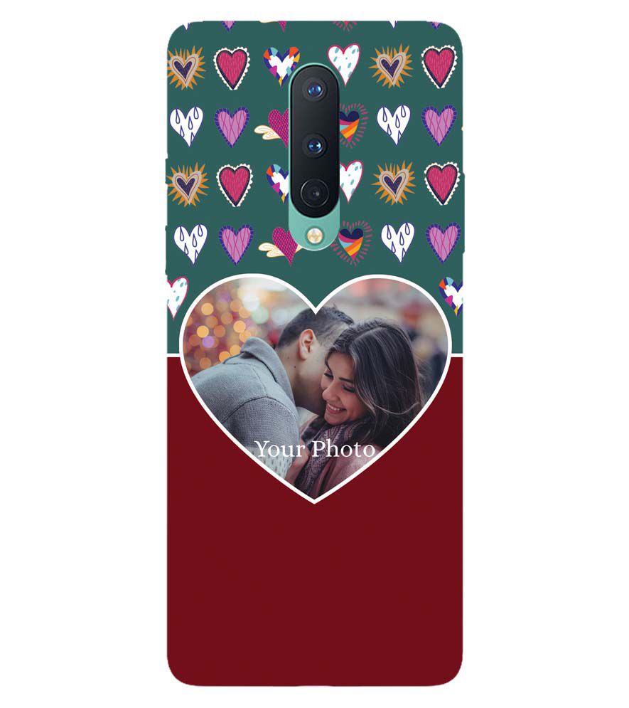 A0516-Hearts Photo Back Cover for OnePlus 8