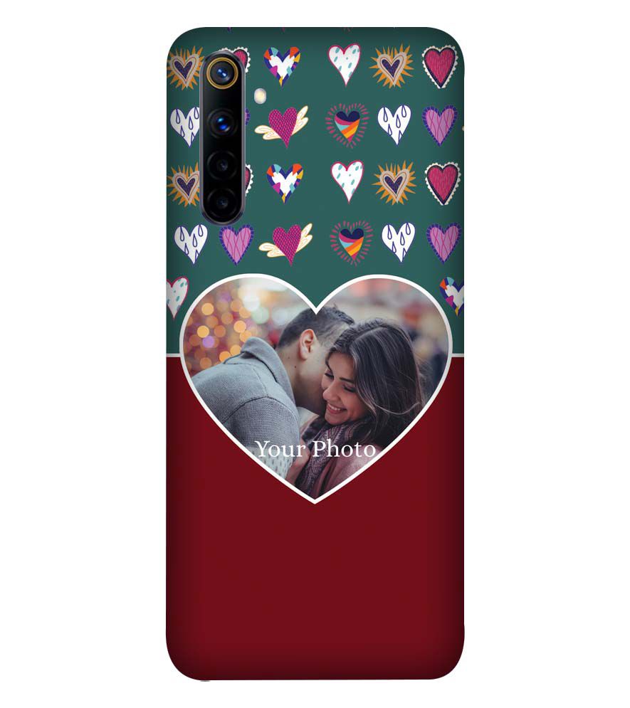 A0516-Hearts Photo Back Cover for Realme 6i