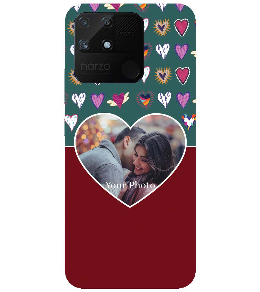 A0516-Hearts Photo Back Cover for Realme Narzo 50A