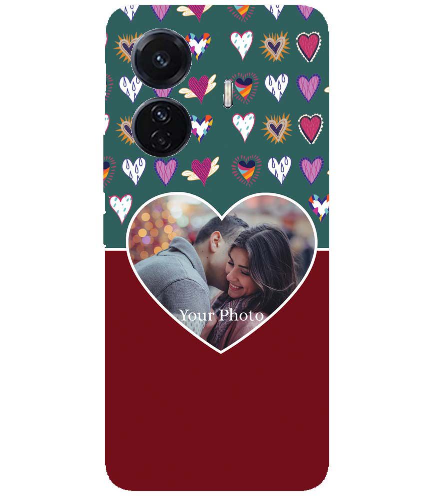 A0516-Hearts Photo Back Cover for vivo T1 Pro