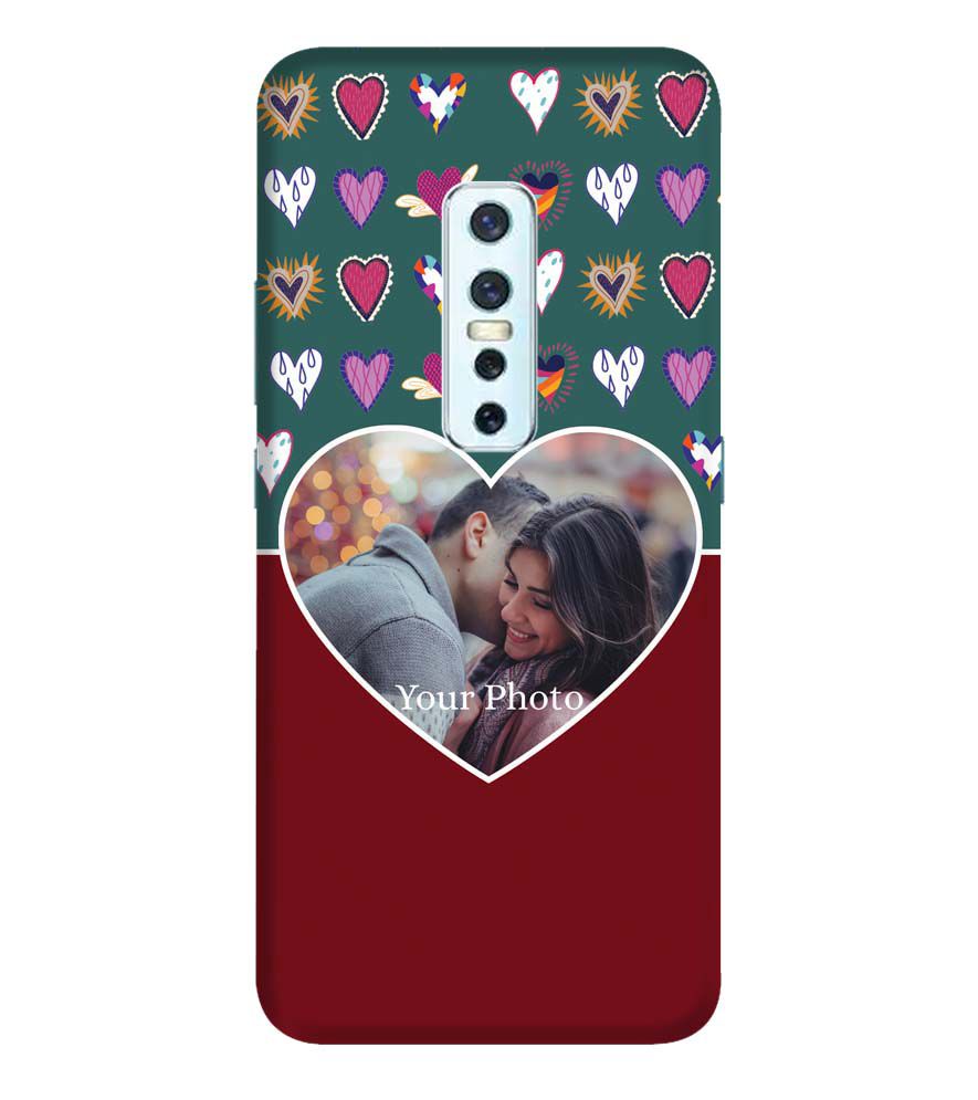 A0516-Hearts Photo Back Cover for Vivo V17 Pro