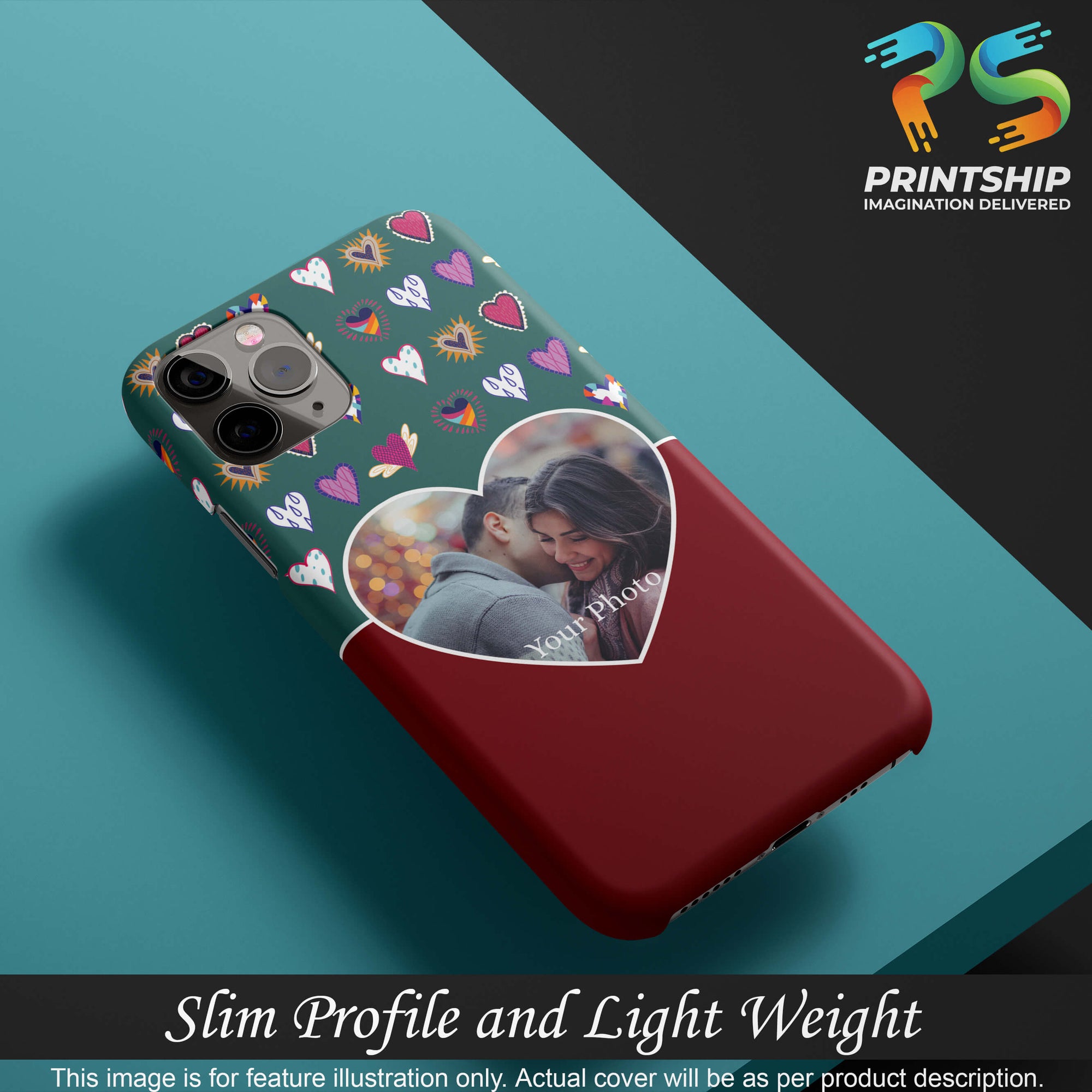 A0516-Hearts Photo Back Cover for Xiaomi Poco M2-Image4