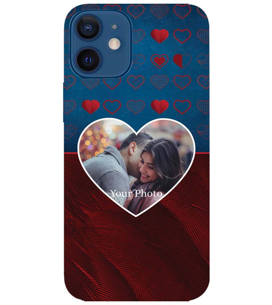 A0517-Blue Hearts Photo Back Cover for Apple iPhone 12 Mini