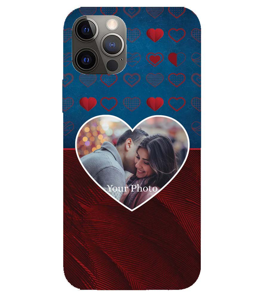 A0517-Blue Hearts Photo Back Cover for Apple iPhone 12 Pro