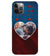 A0517-Blue Hearts Photo Back Cover for Apple iPhone 12 Pro