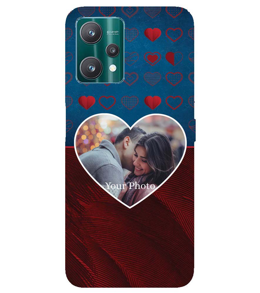 A0517-Blue Hearts Photo Back Cover for Realme 9 Pro+