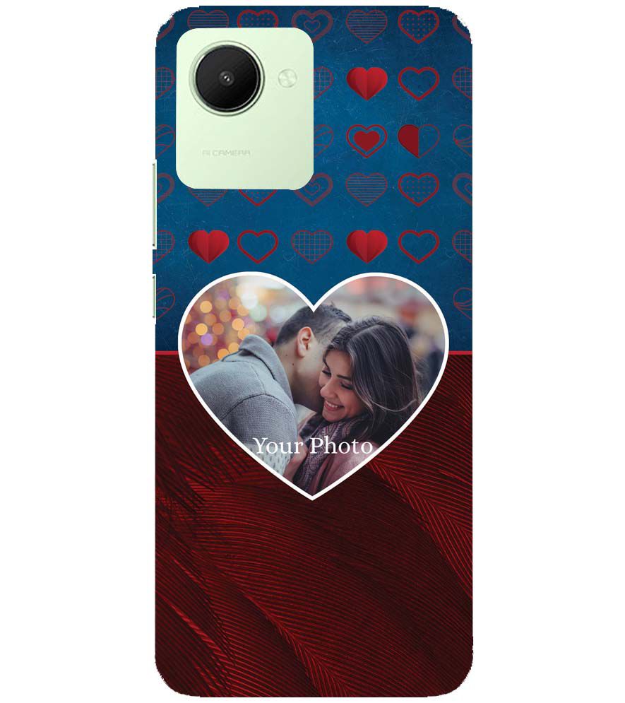 A0517-Blue Hearts Photo Back Cover for Realme C30