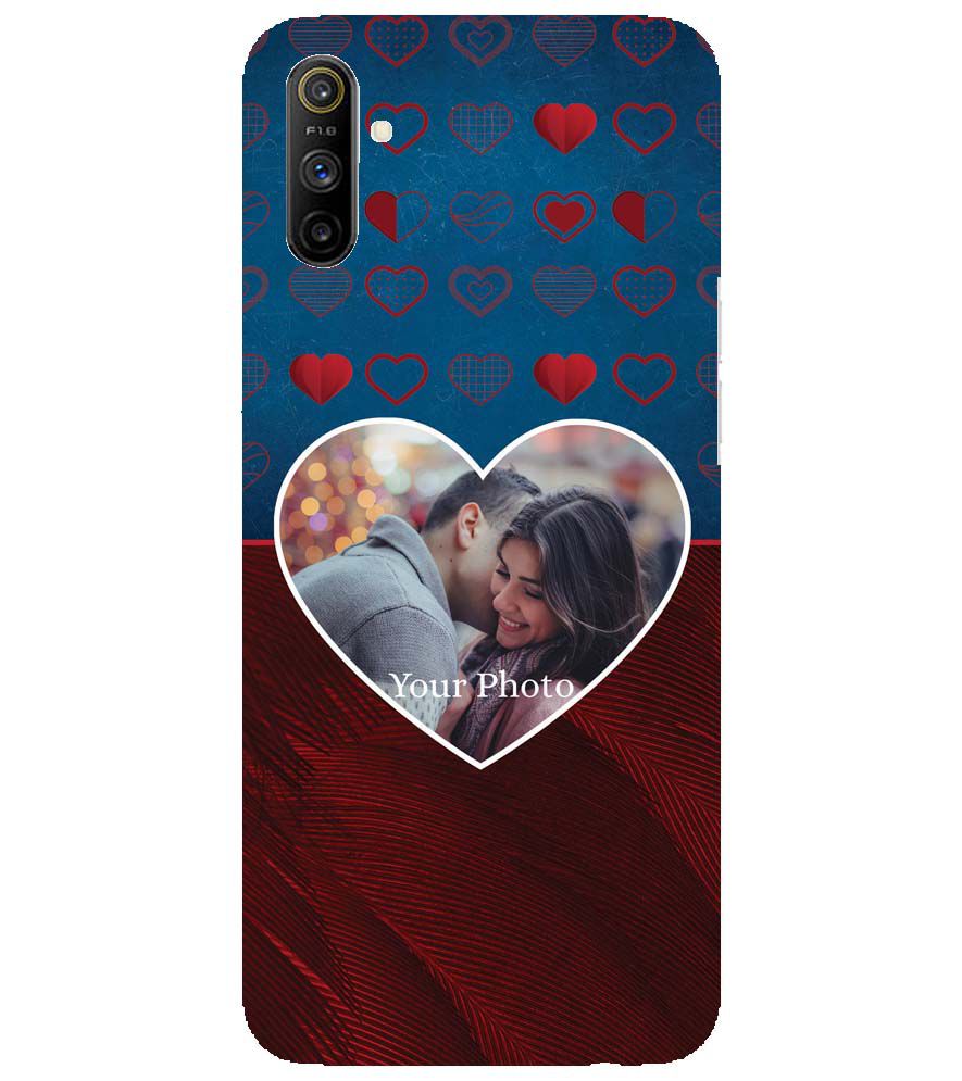 A0517-Blue Hearts Photo Back Cover for Realme Narzo 10A